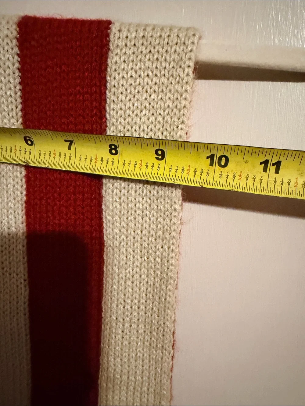Americana Knit Flag Scarf‎ Red White Blue Stars Stripes Cozy Winter Unisex